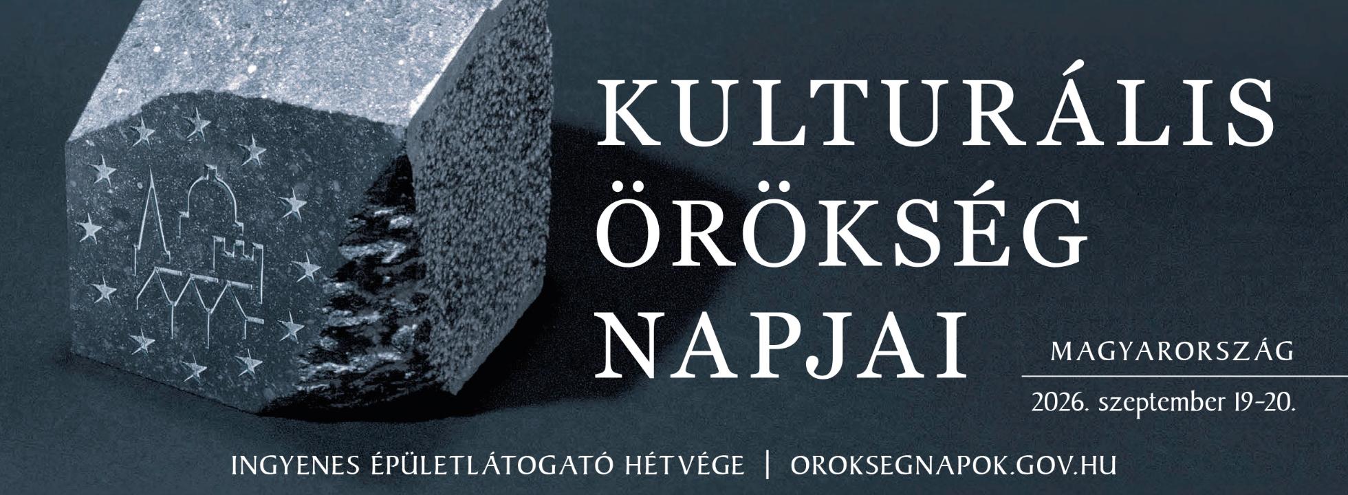 K�p: Kultur�lis �r�ks�g Napjai megnyit� esem�ny 2026. szeptember 18.